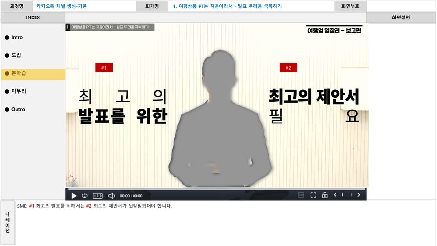 여행상품 PT 발표력 향상 화면 2